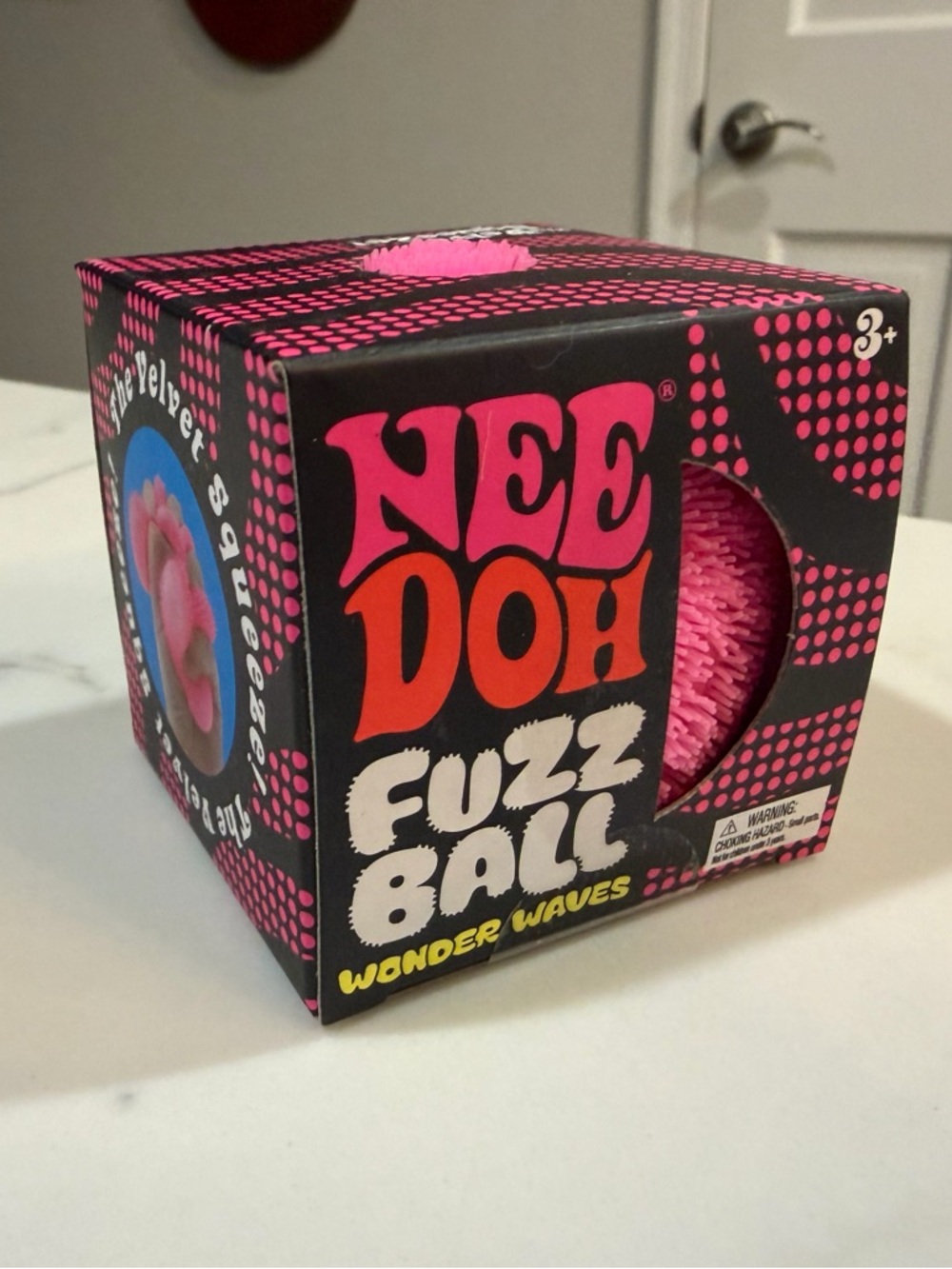 Schylling NEEDOH Fuzz Ball Wonder Waves - Pink - NIB